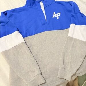 Air Force Falcons color-block quarter-snap pullover